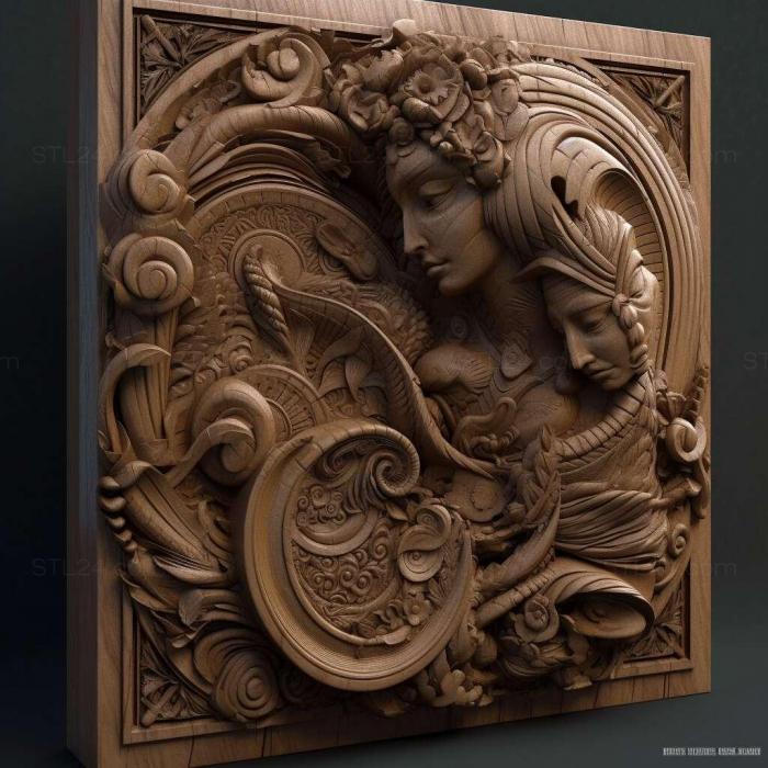 Patterns and decorations (stl Psalidium 2, PATTERN_234) 3D models for cnc